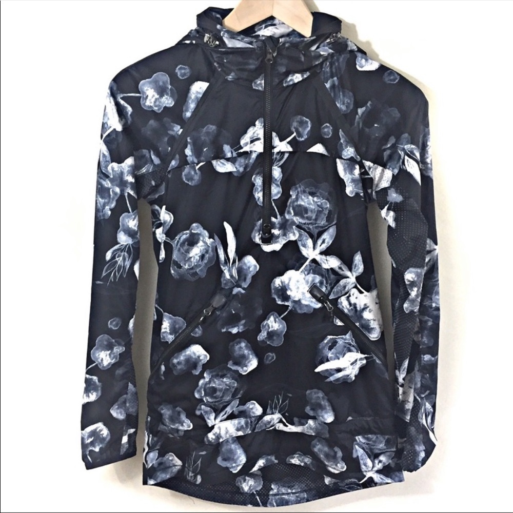 Lululemon Miss Misty Pullover Black Inky Floral 2
